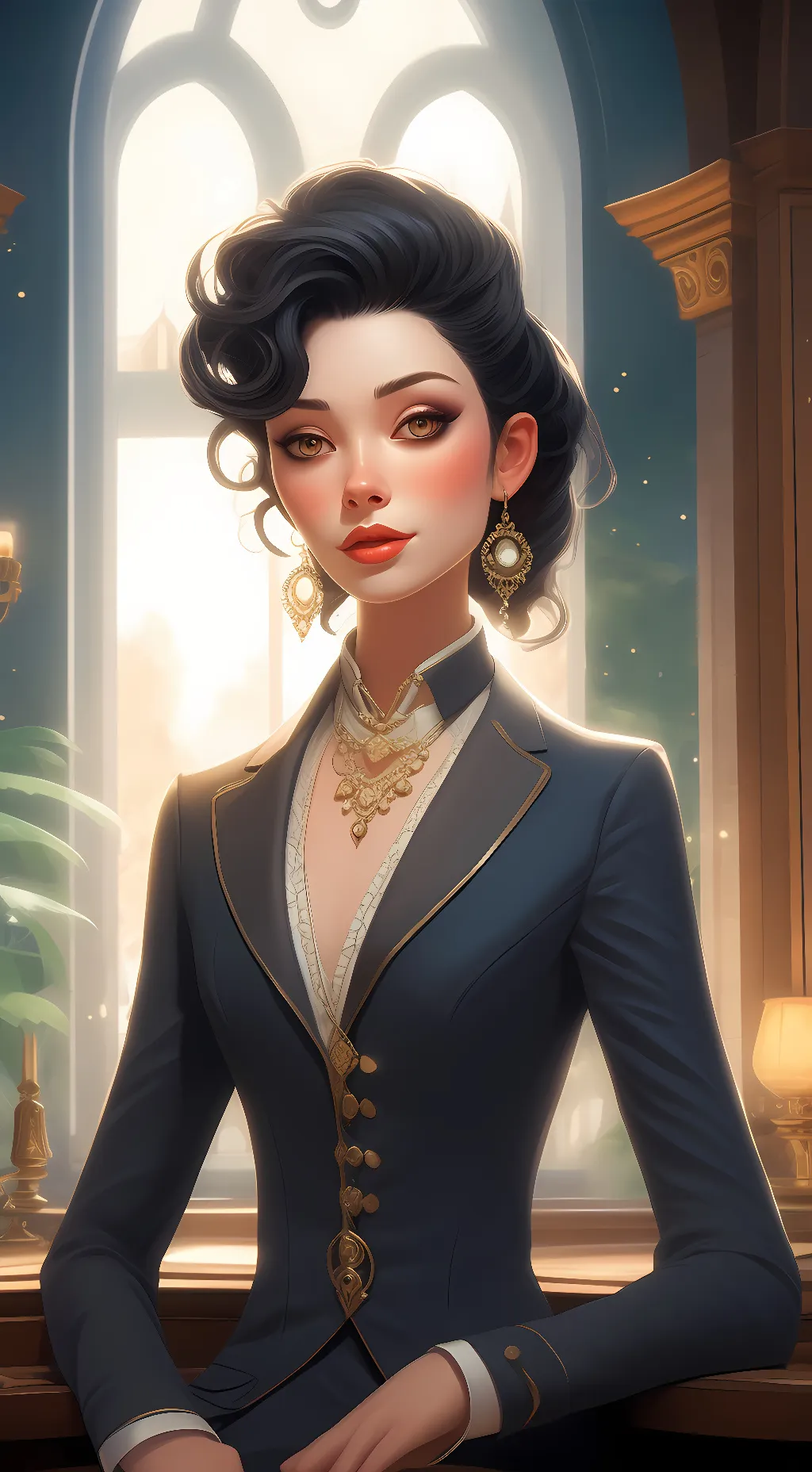 ai character: Lily  background