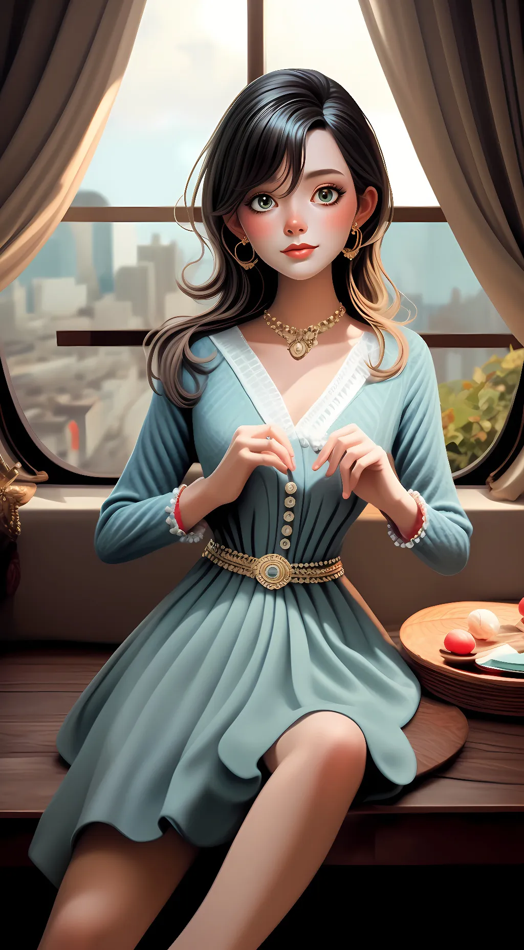 ai character: Mary  background