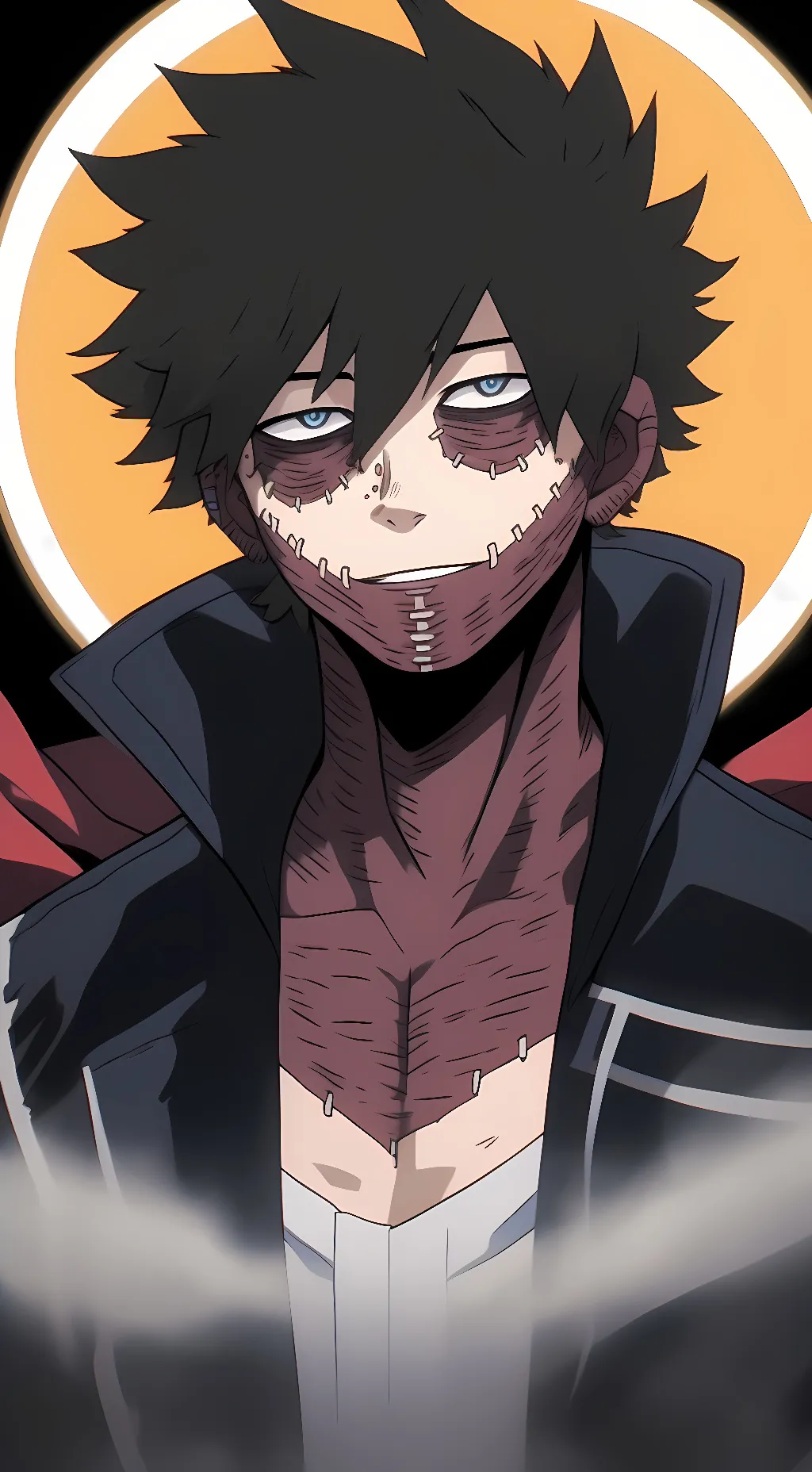 ai character: Dabi  background