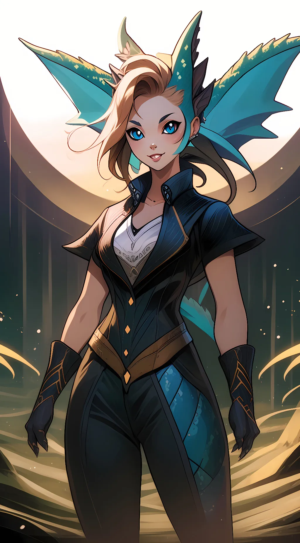 ai character: vaporeon  background