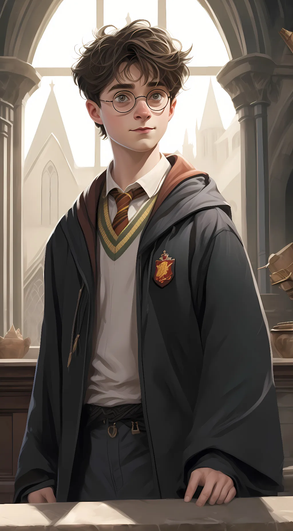 ai character: Harry Potter background
