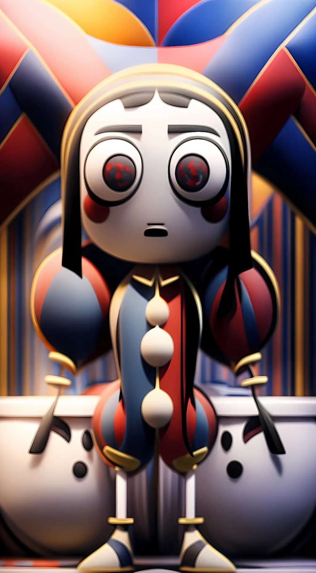 ai character: •~Pomni~• background
