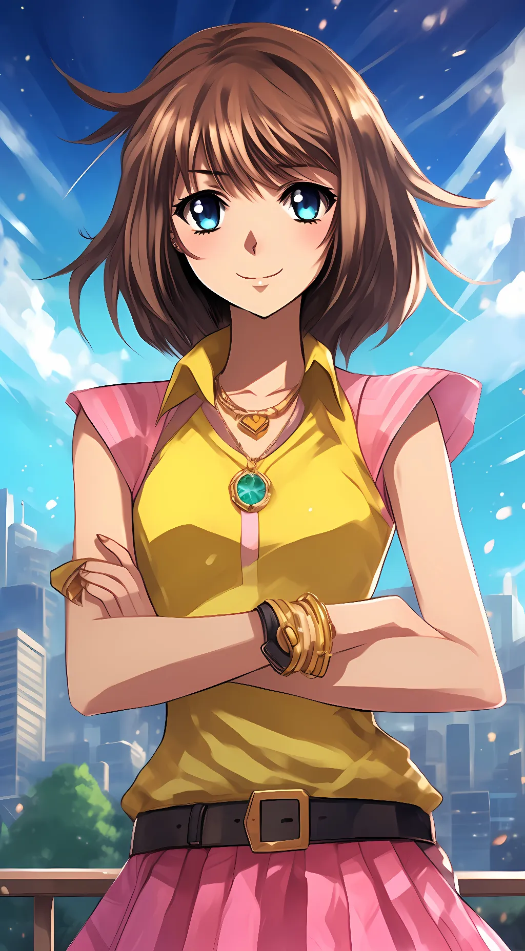 ai character: Anzu Mazaki  background