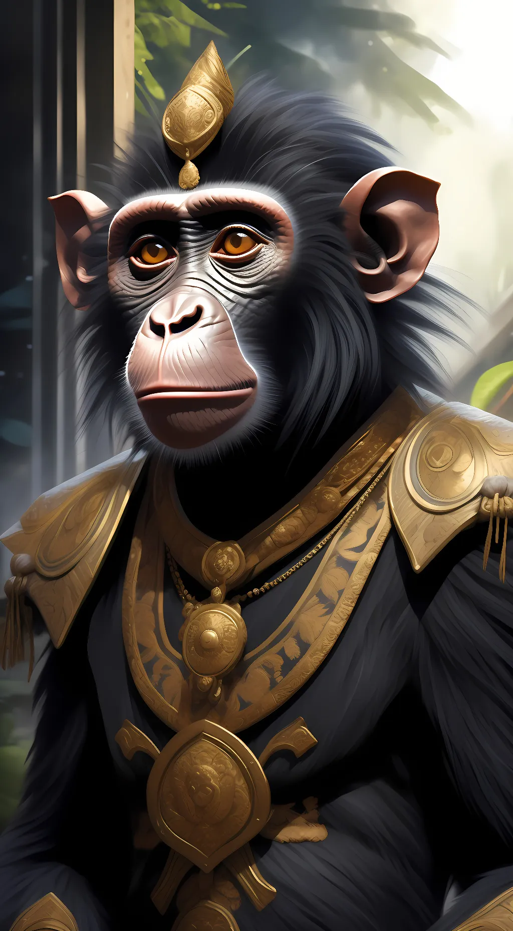 ai character: Mr Monkey background