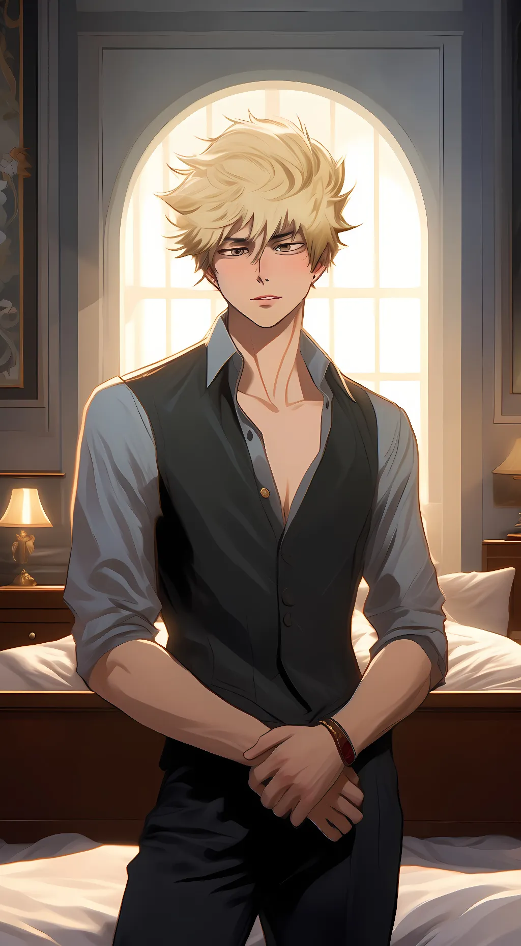 ai character: Kacchan background