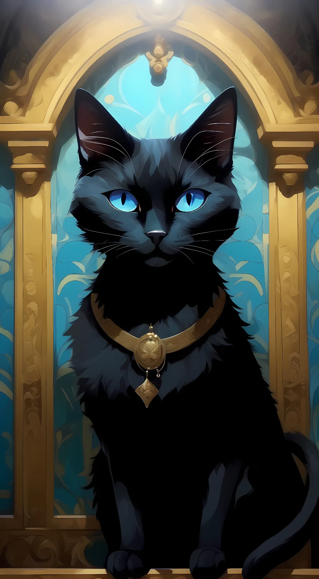 ai character: The Coraline Cat background