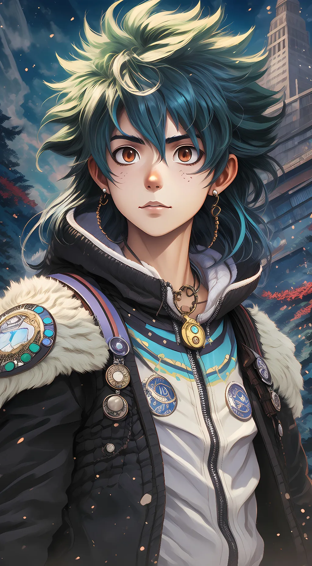 ai character: deku background