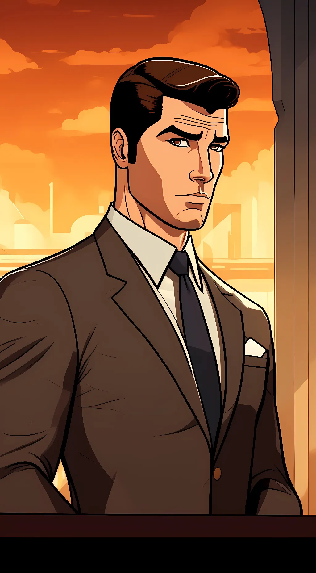 ai character: Sterling Archer background