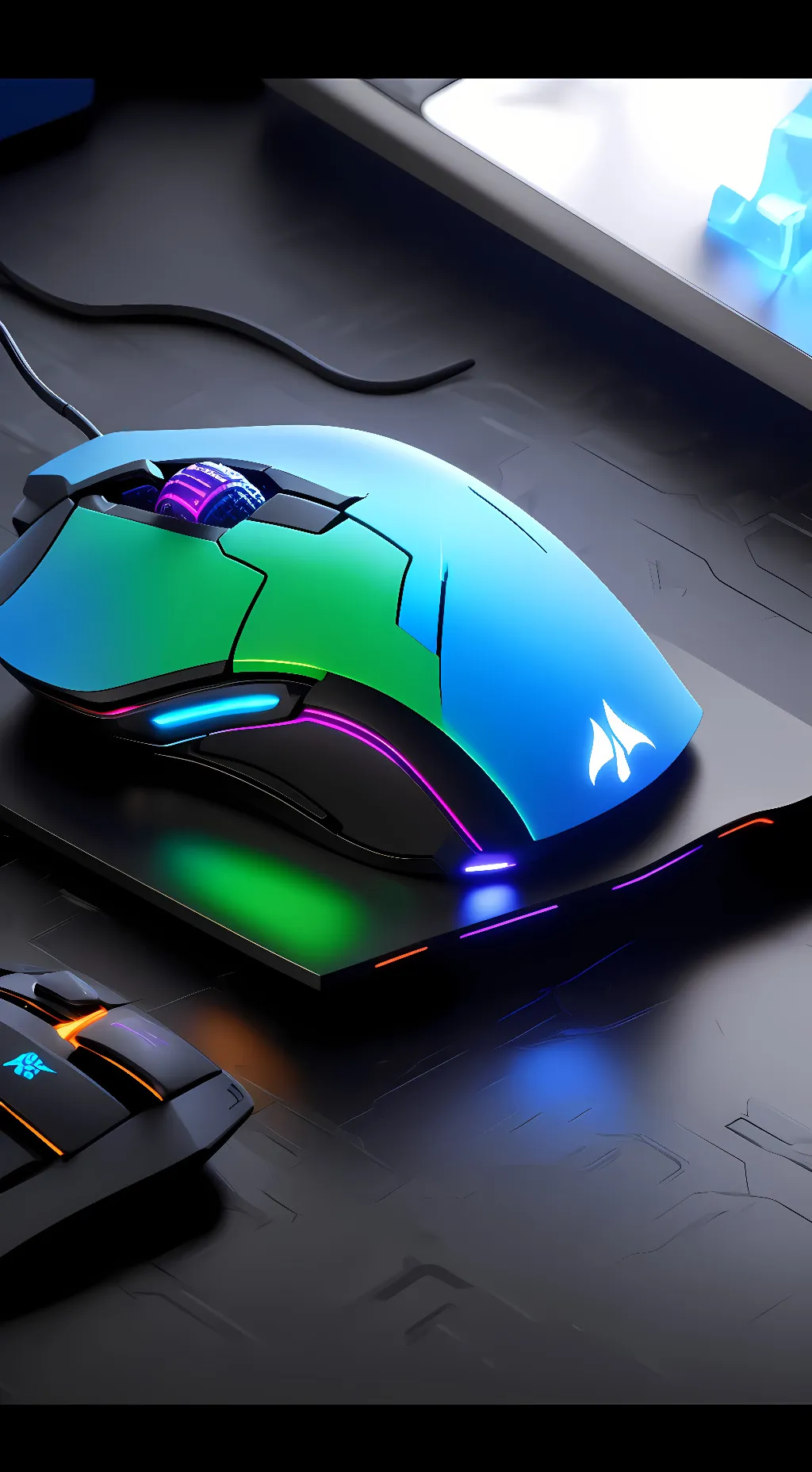 ai character: GAMING MOUSE background