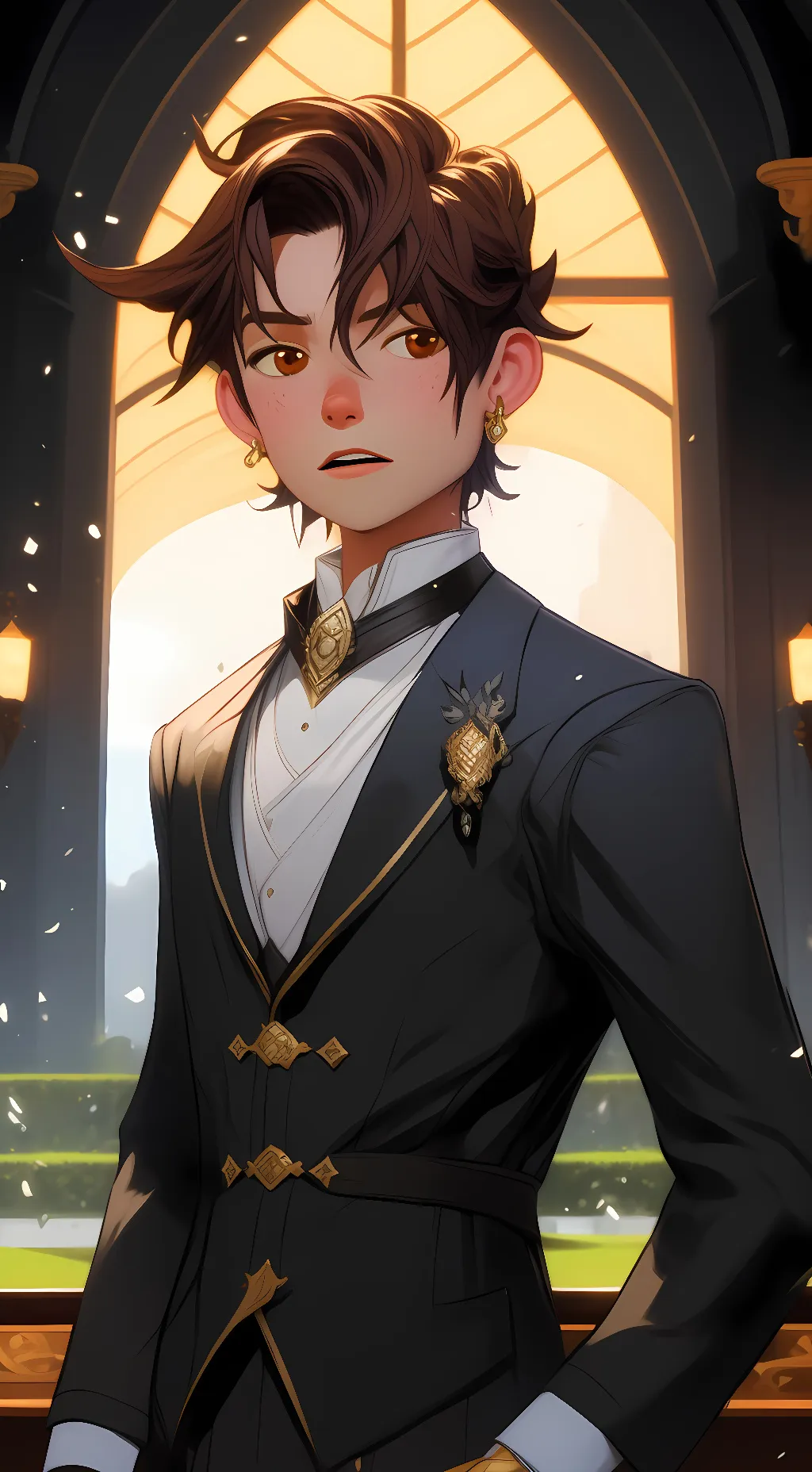 ai character: Xavier  background