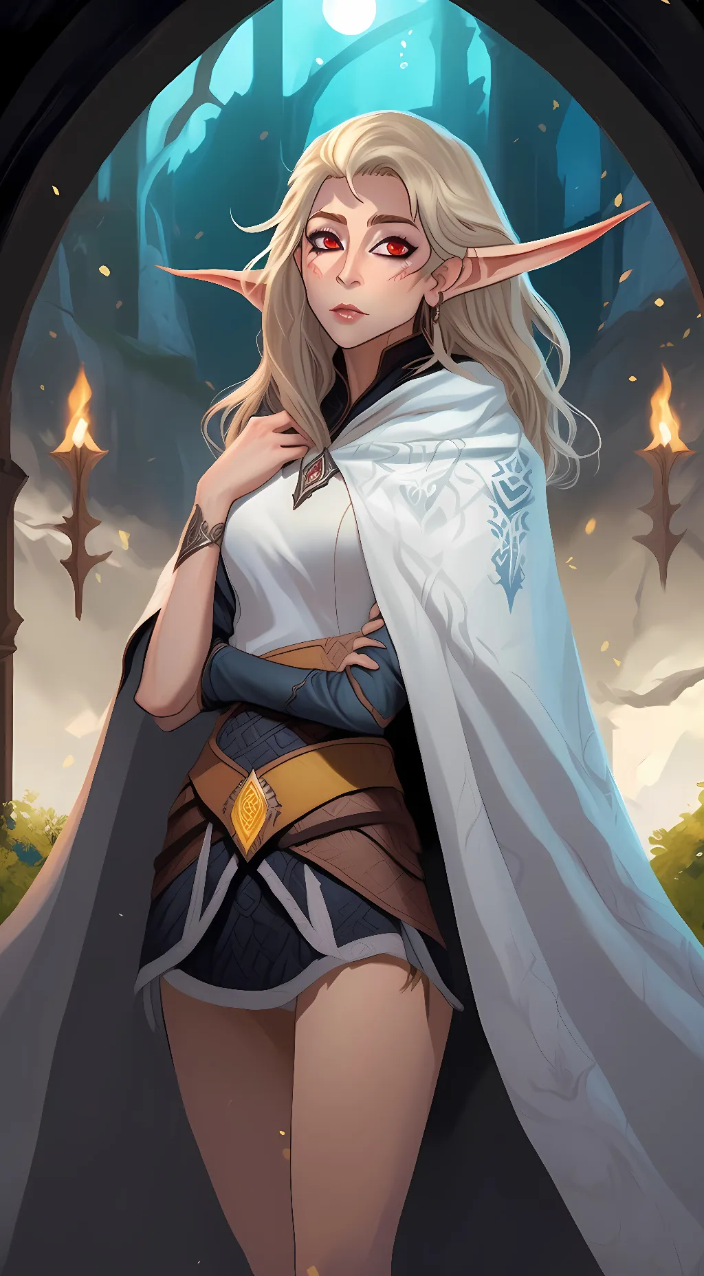 ai character: Huntress  background