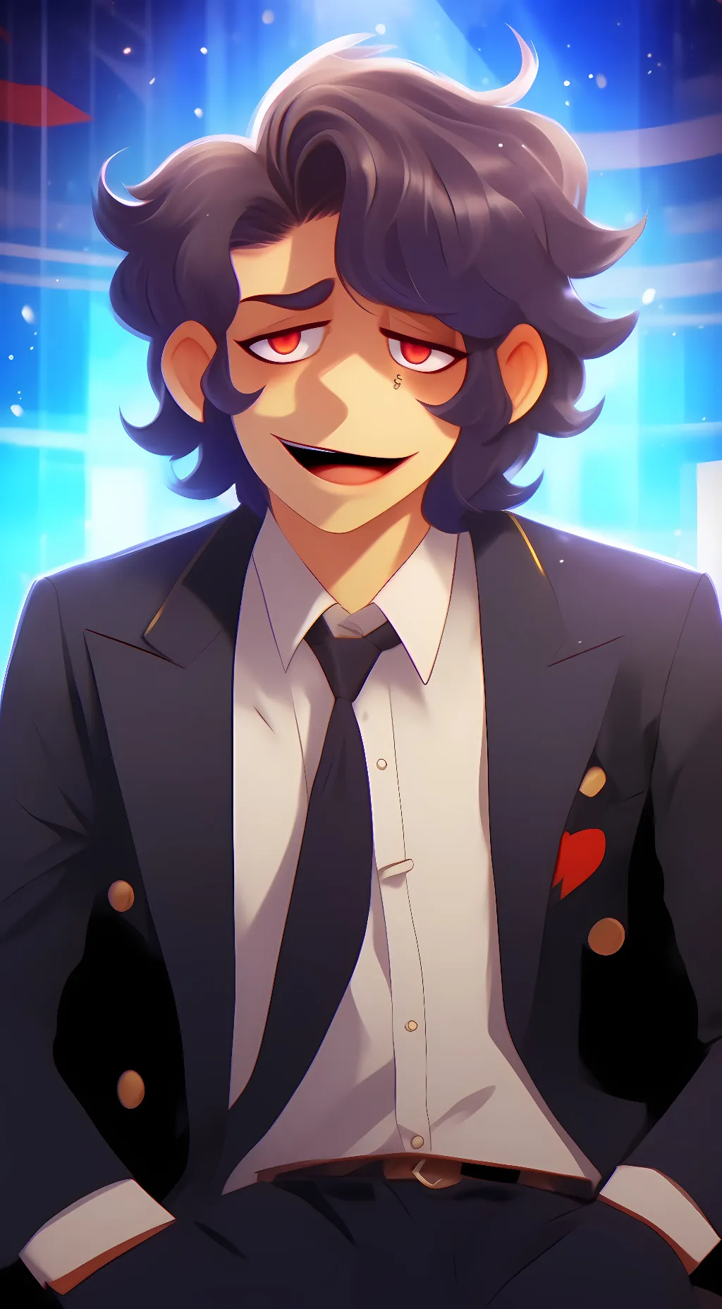 ai character:  Love stick Wally background