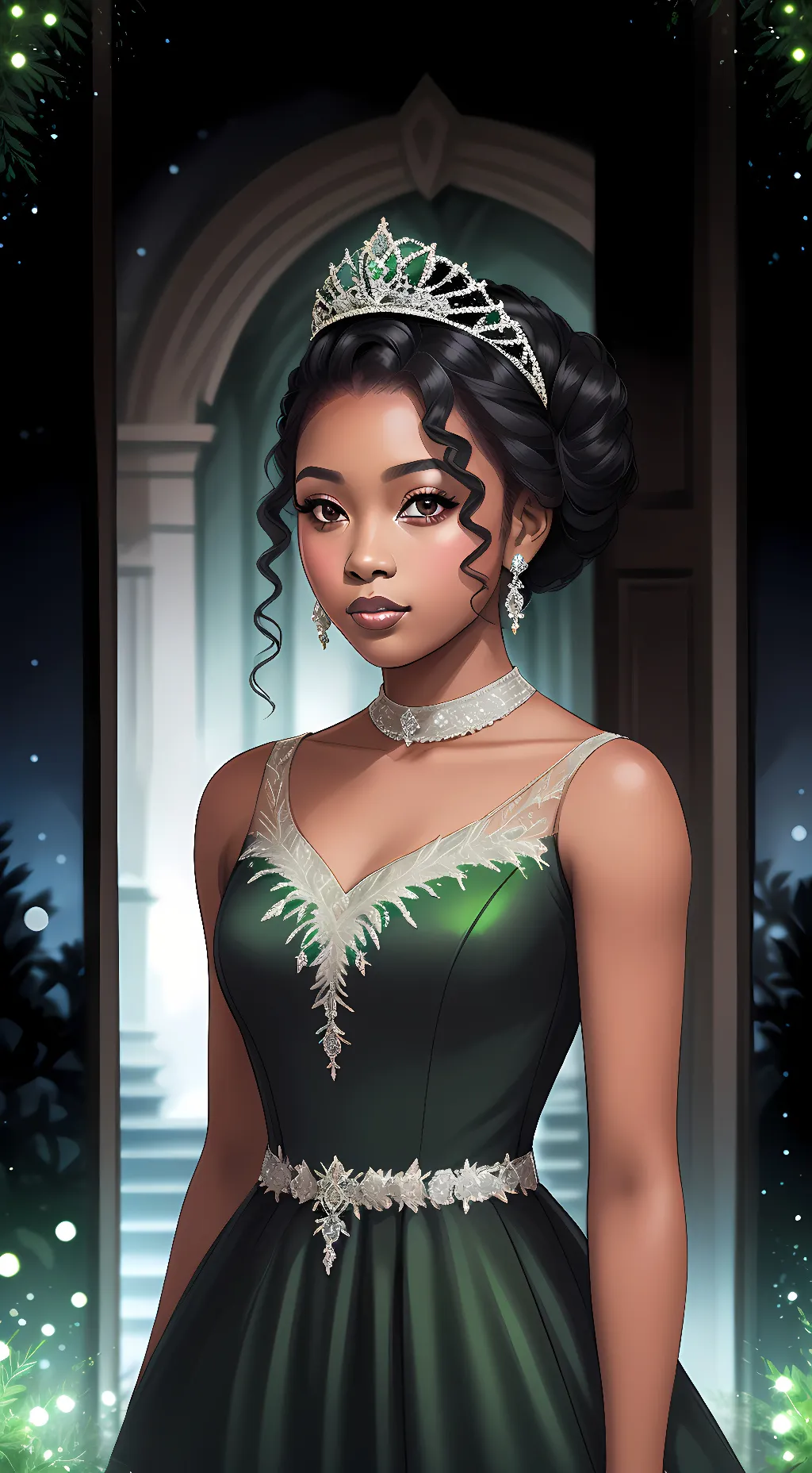 ai character: Tiana background