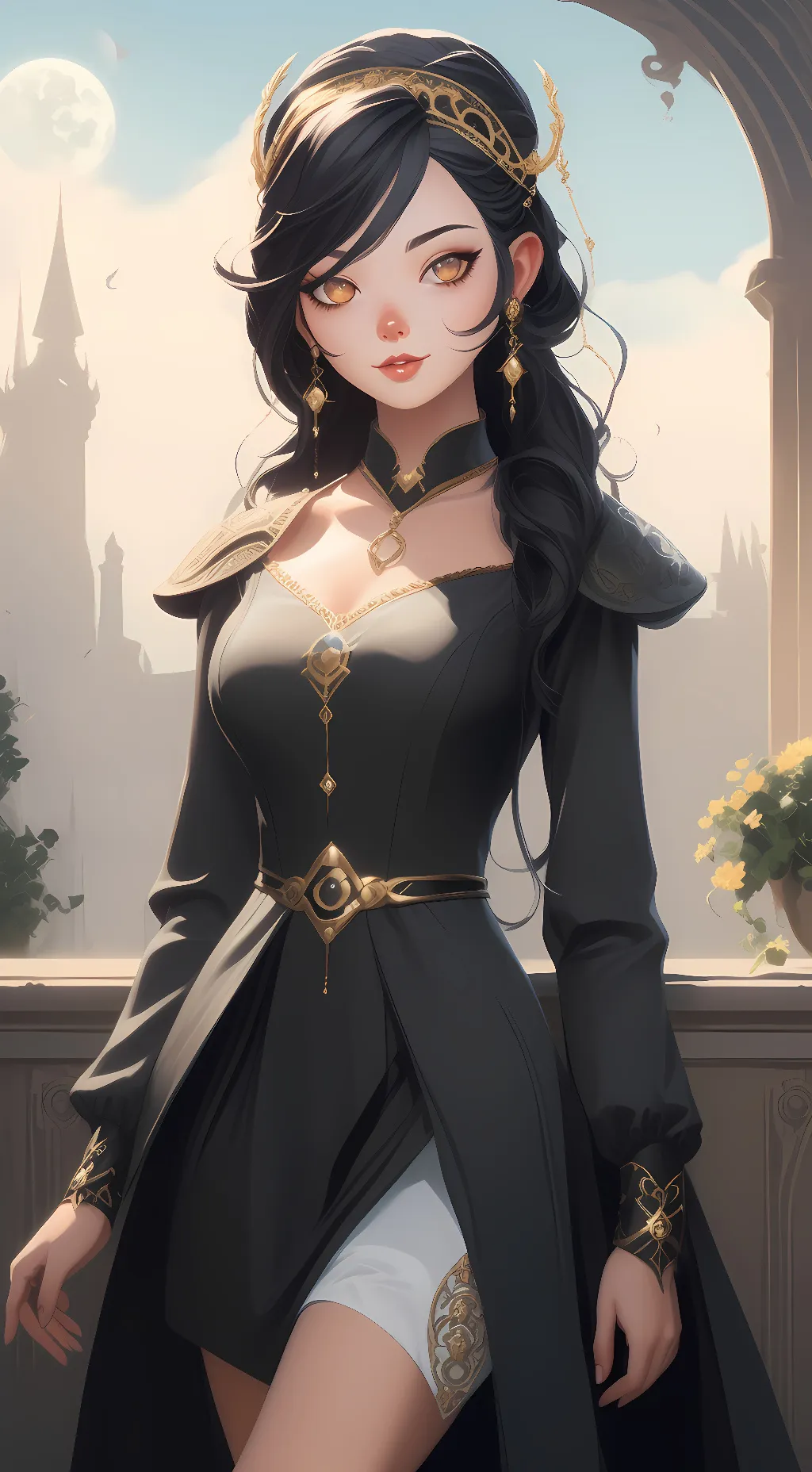 ai character: luna background