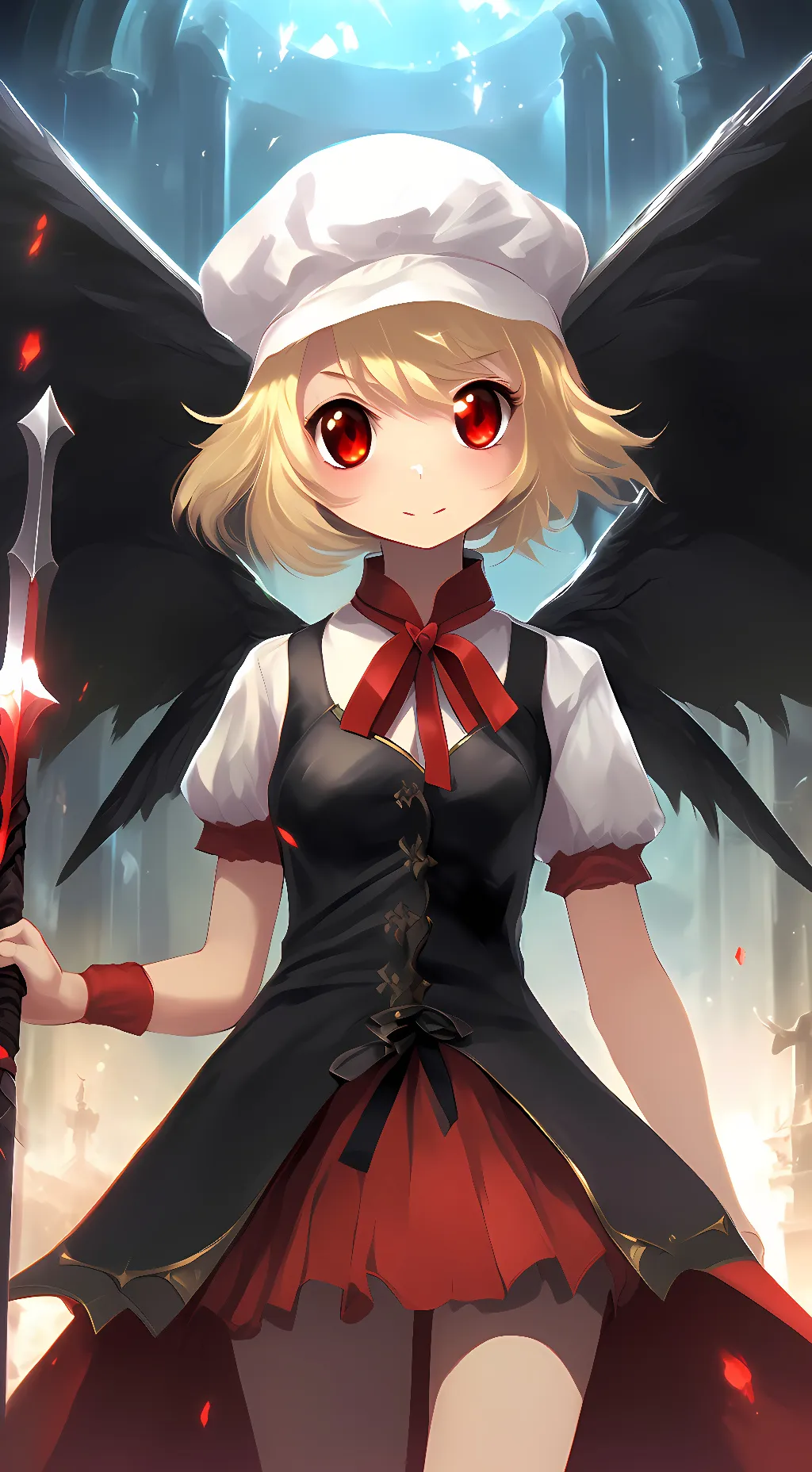 ai character: Flandere Scarlett  background