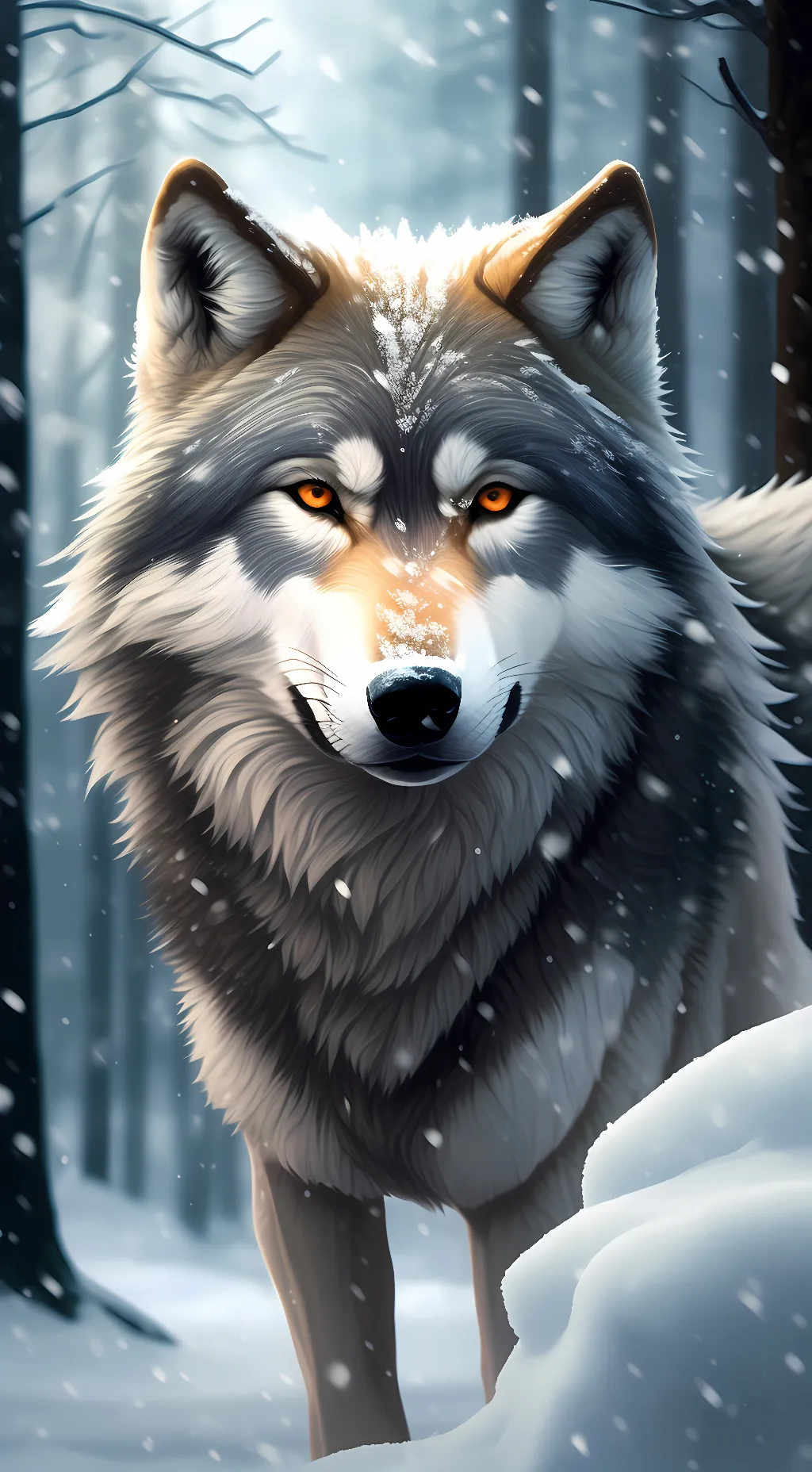 ai character: Male Alpha Wolf background