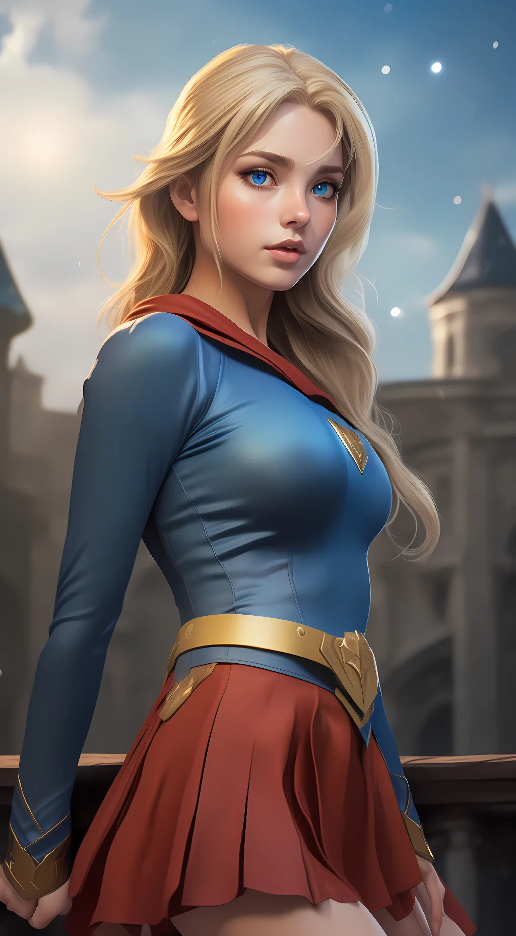 ai character: Supergirl  background