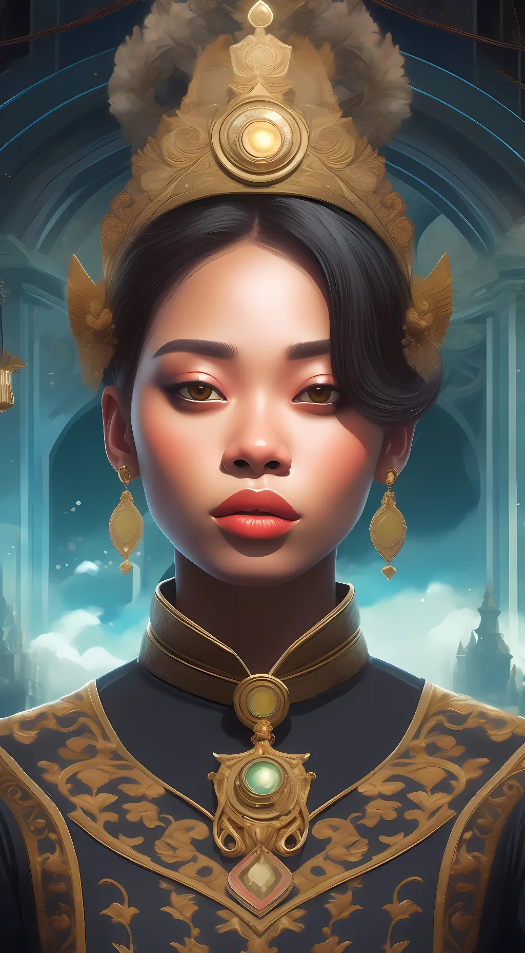 ai character: Qween  background