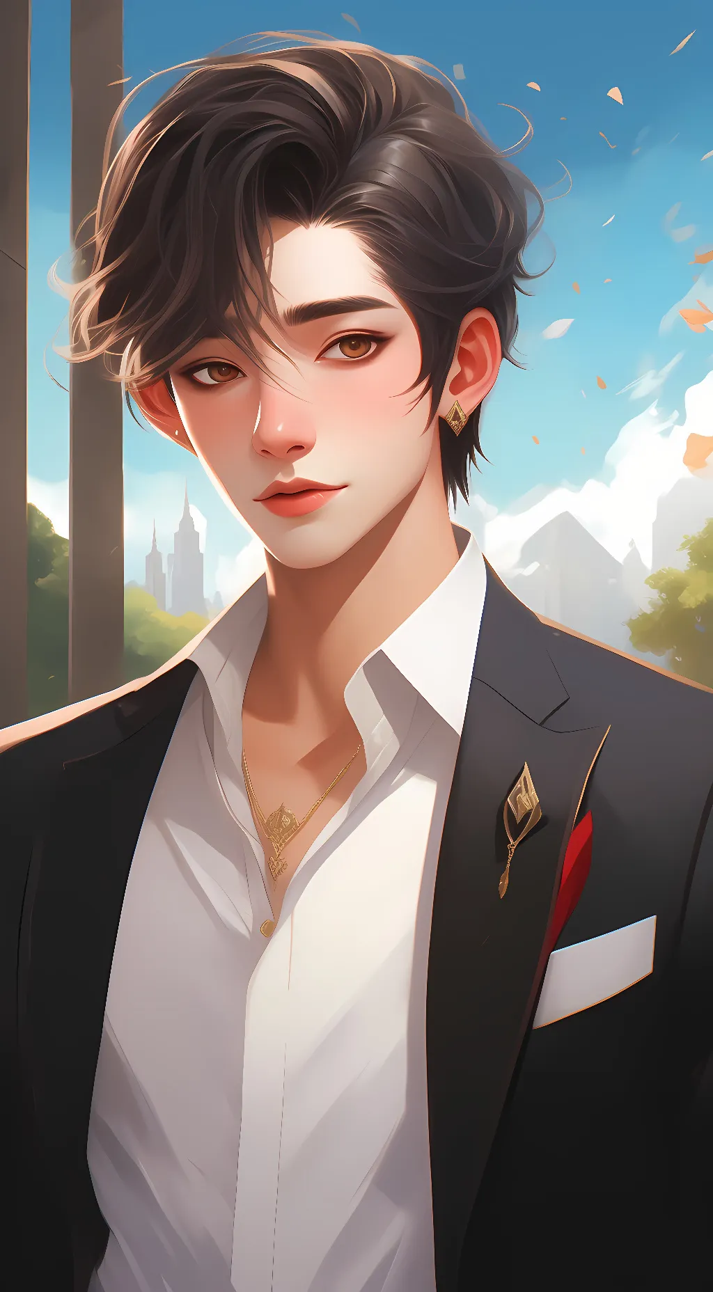 ai character: sen background