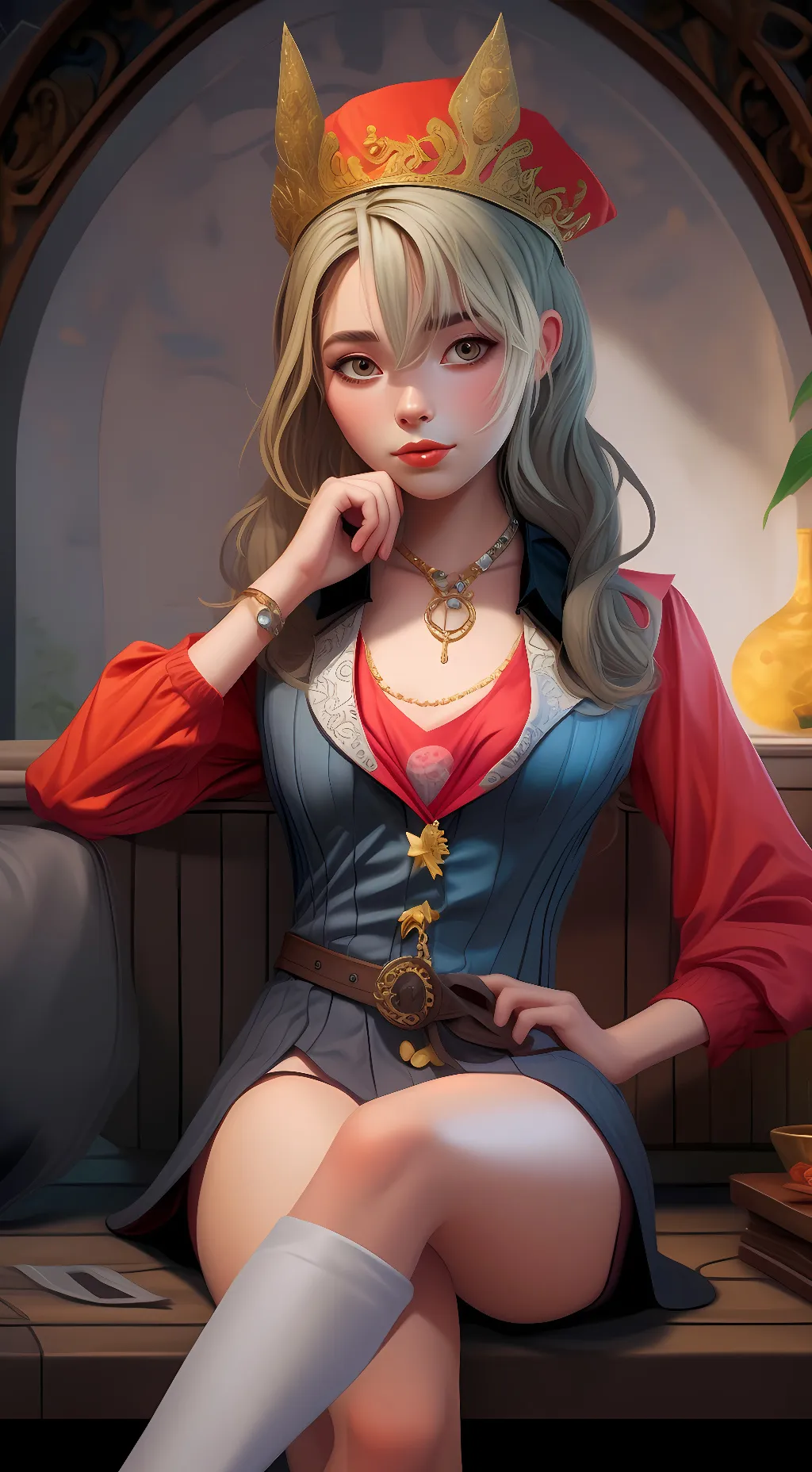 ai character: hottie background