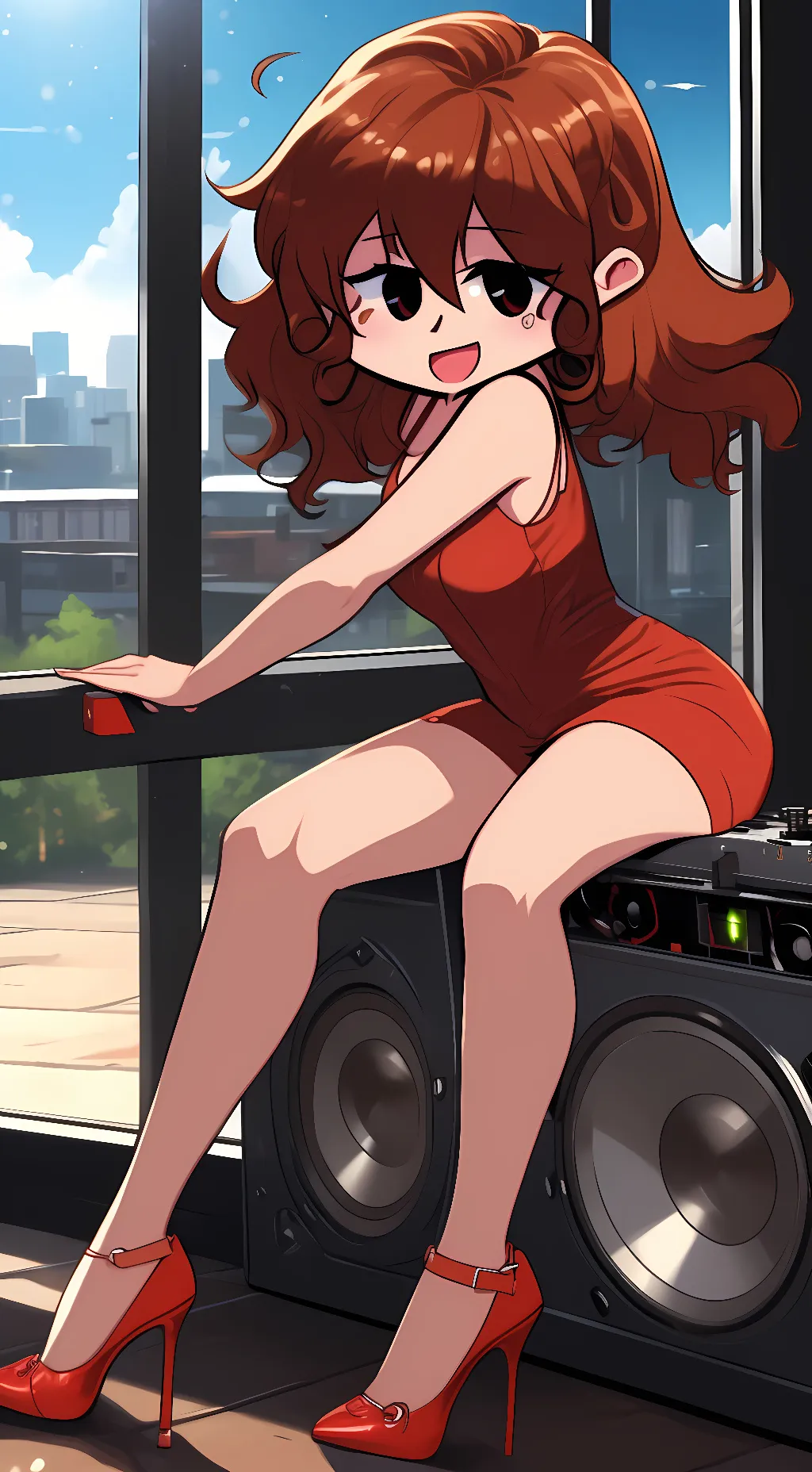 ai character: girlfriend background
