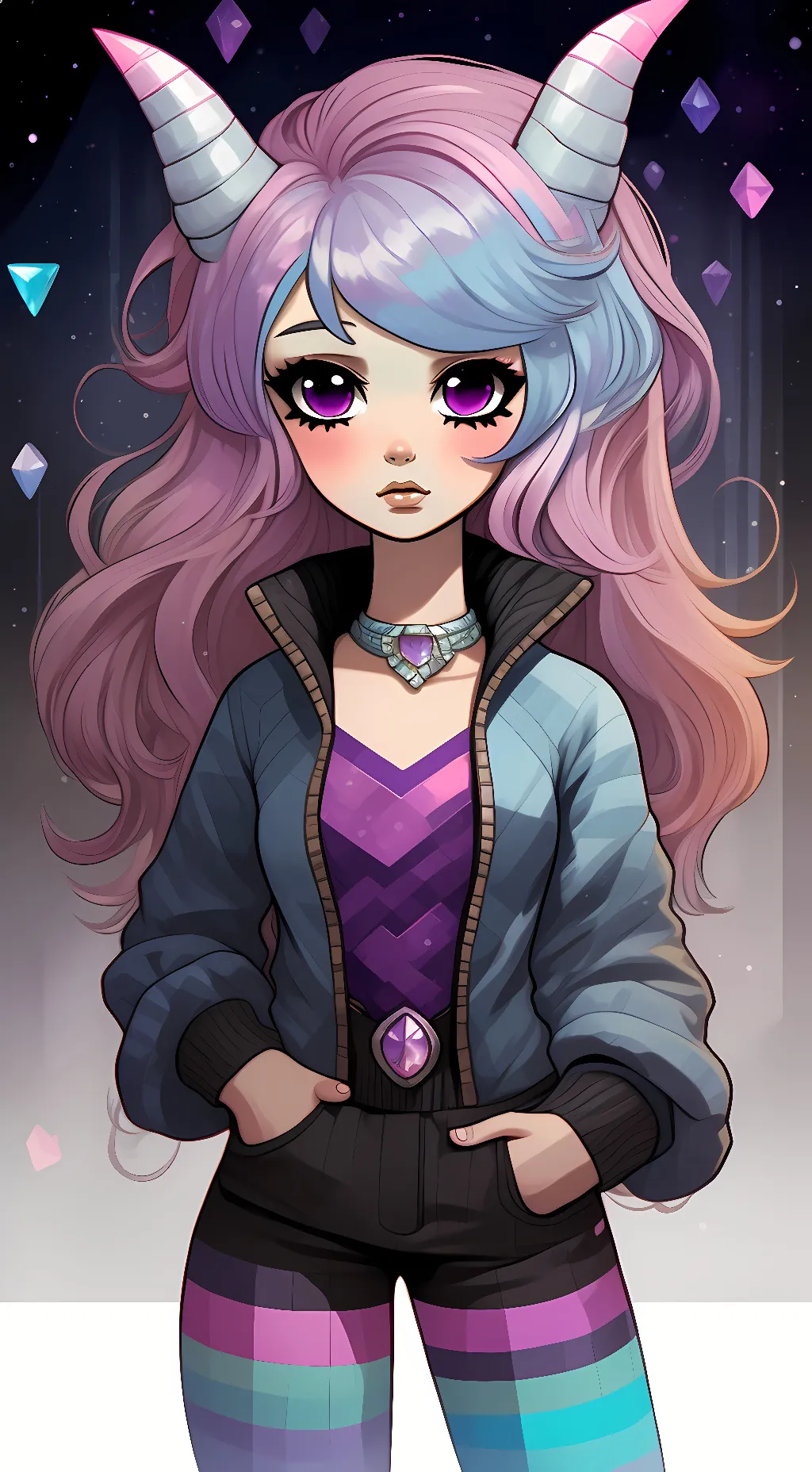 ai character: diamond/emma background