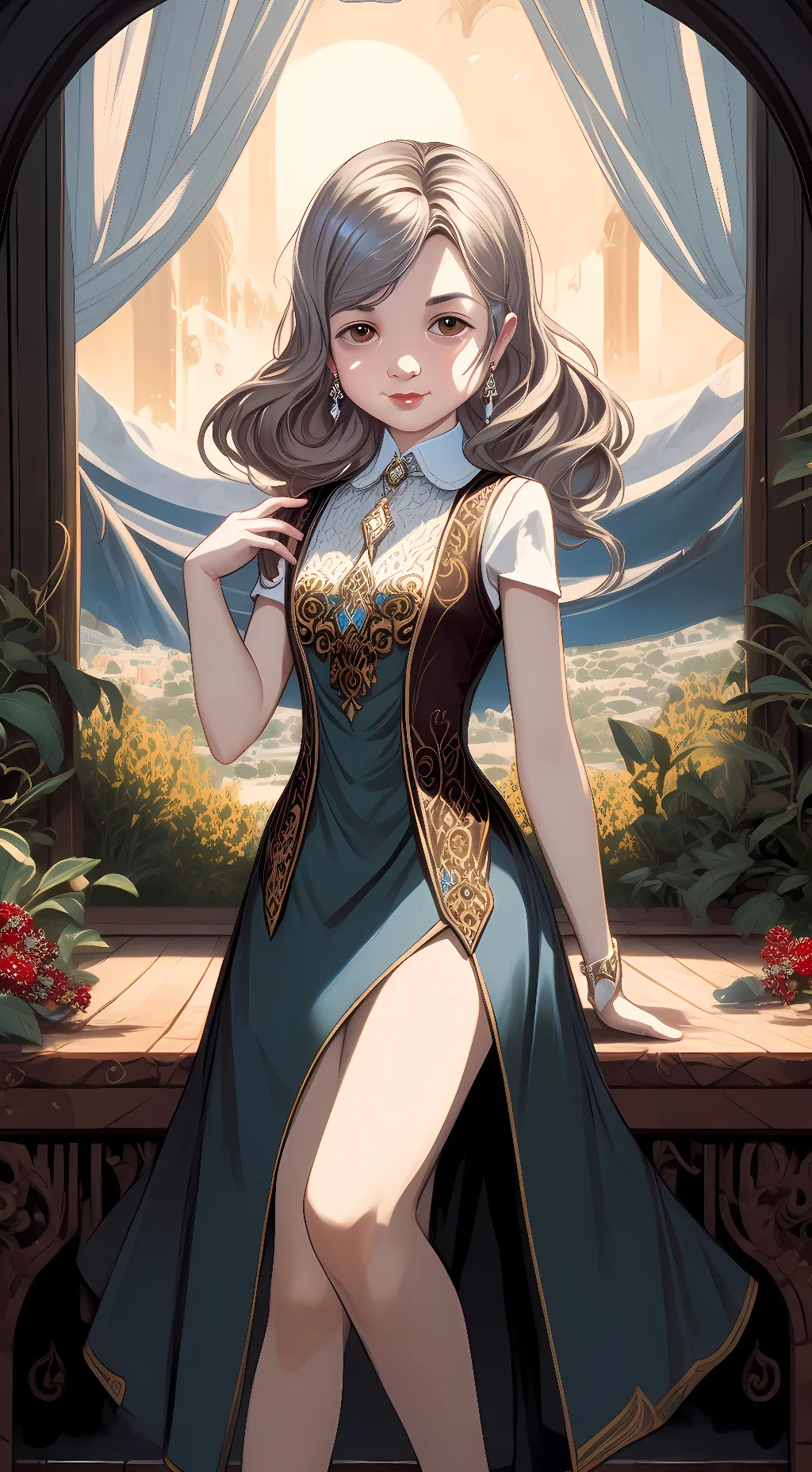 ai character: my girlfriend  background