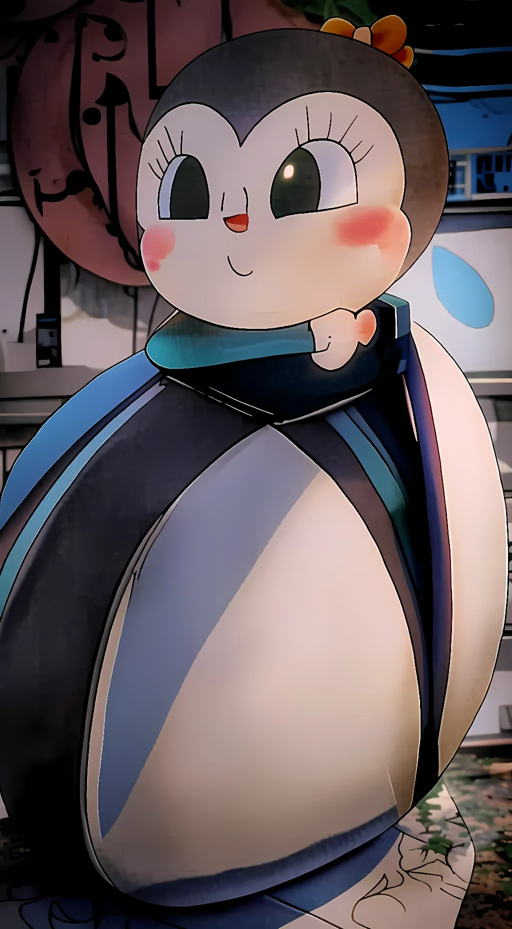 ai character: kokin chan  background