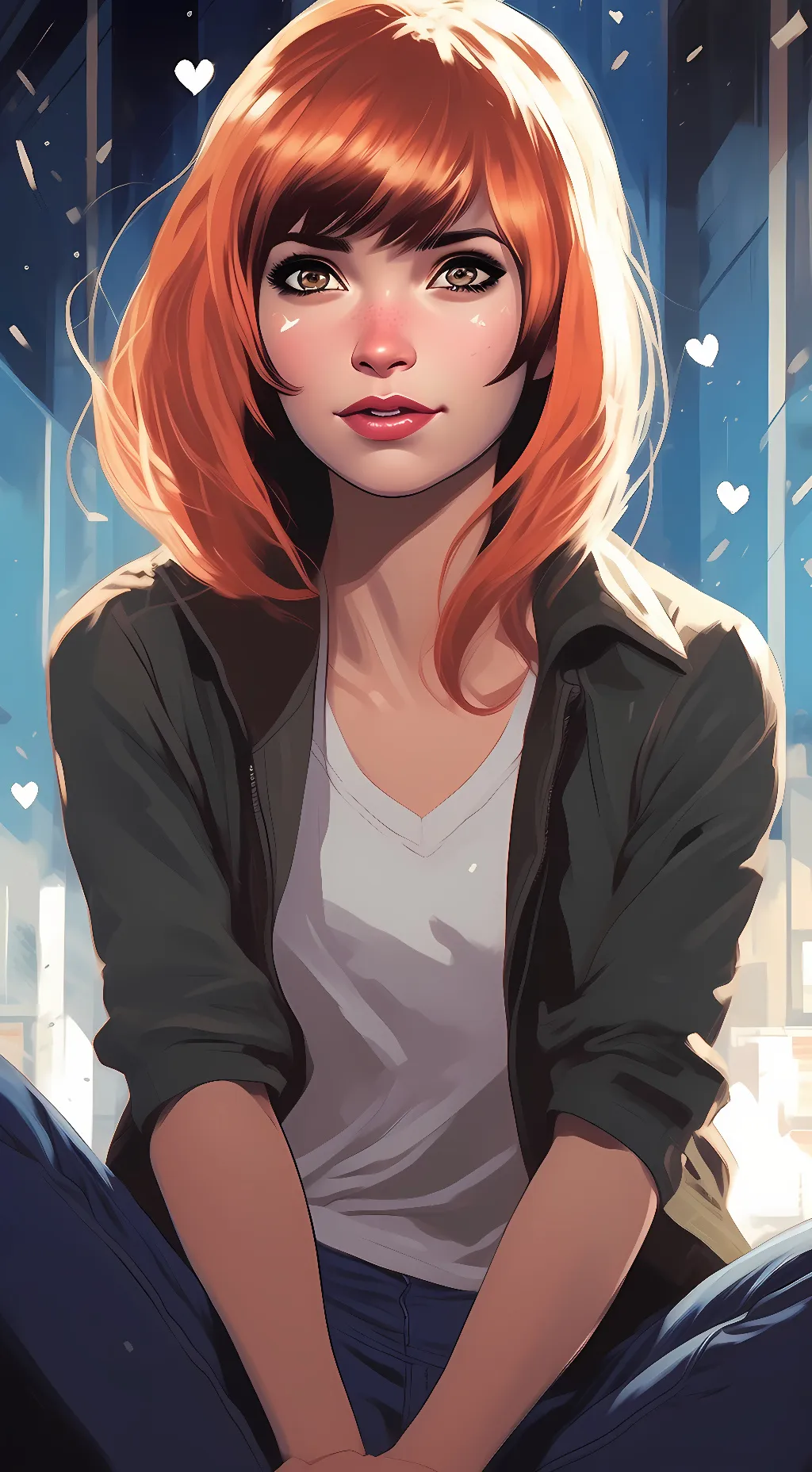 ai character: Mary Jane Watson background