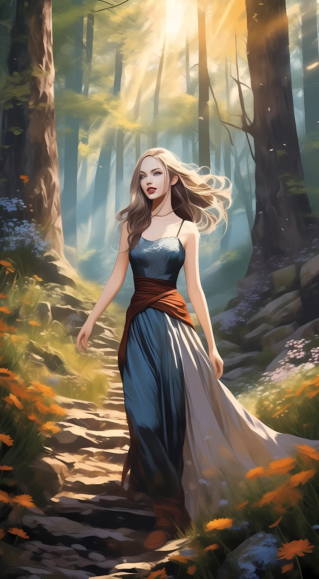 ai character: Katie  background