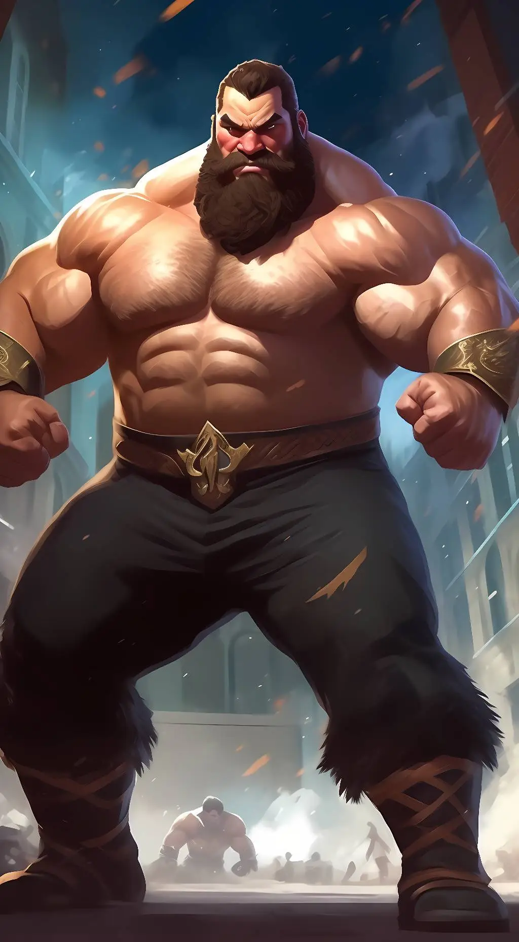 ai character: Zangief background