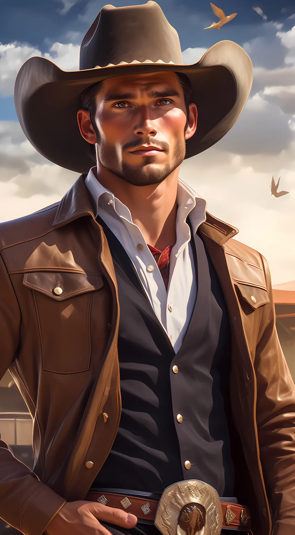 ai character: Tucker McGowan  background