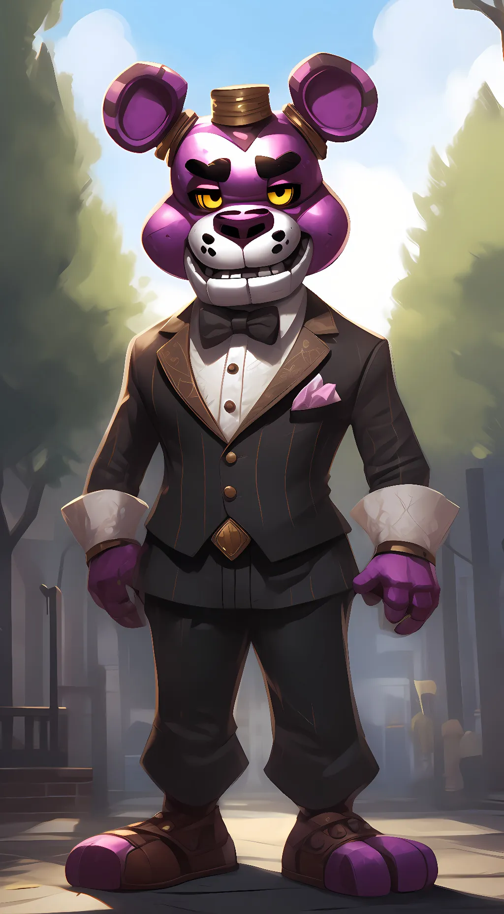 ai character: funtime freddy background