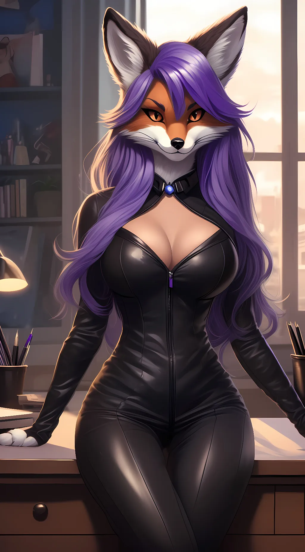 ai character: Miranda  background