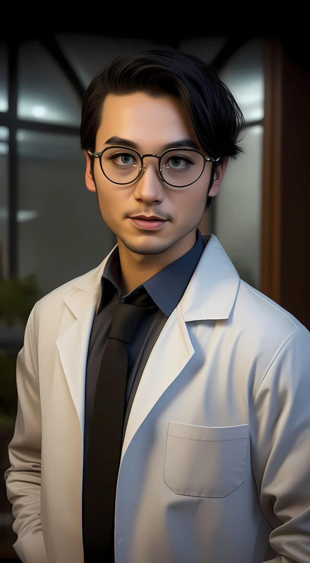 ai character: Scientists jack  background