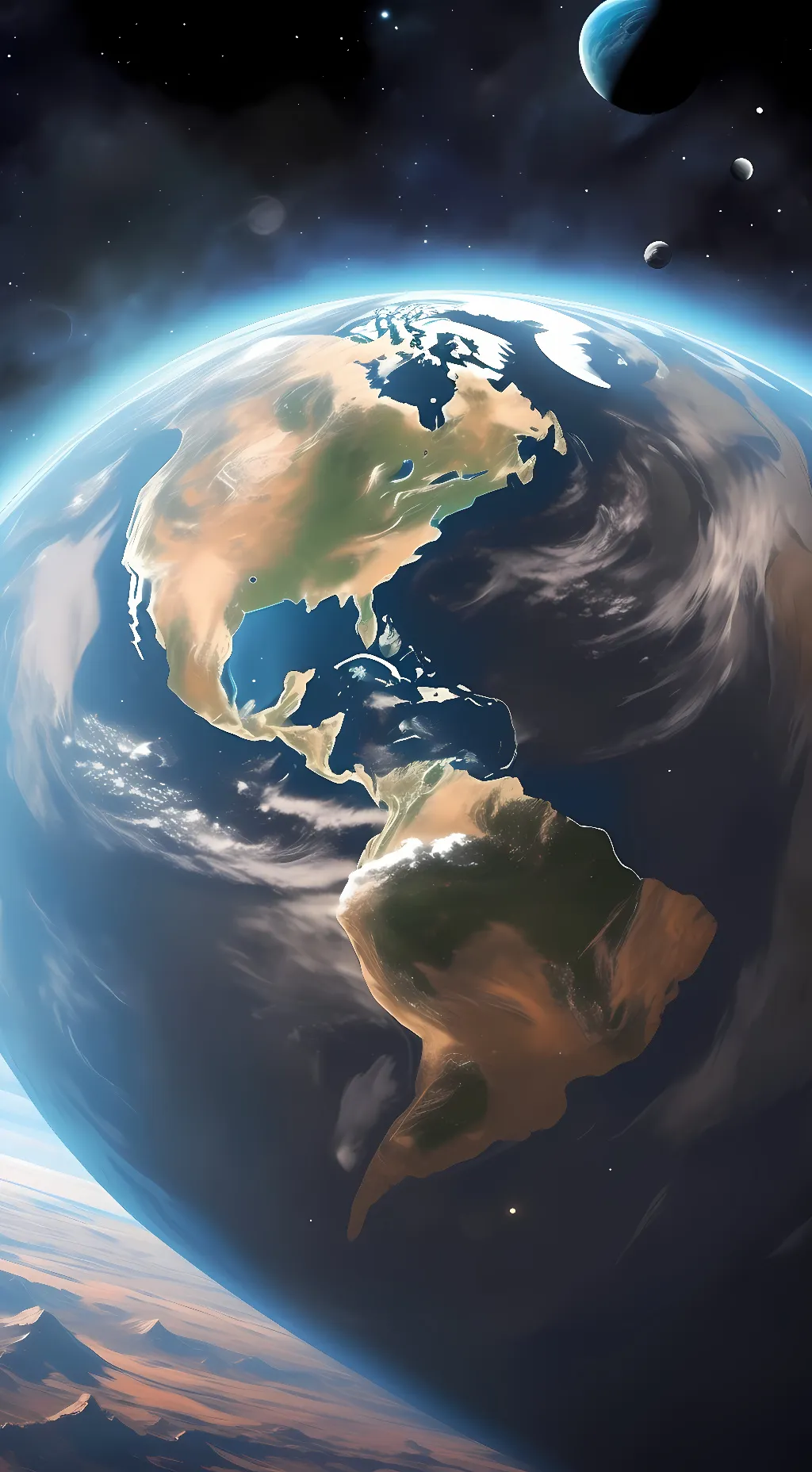 ai character: Earth  background