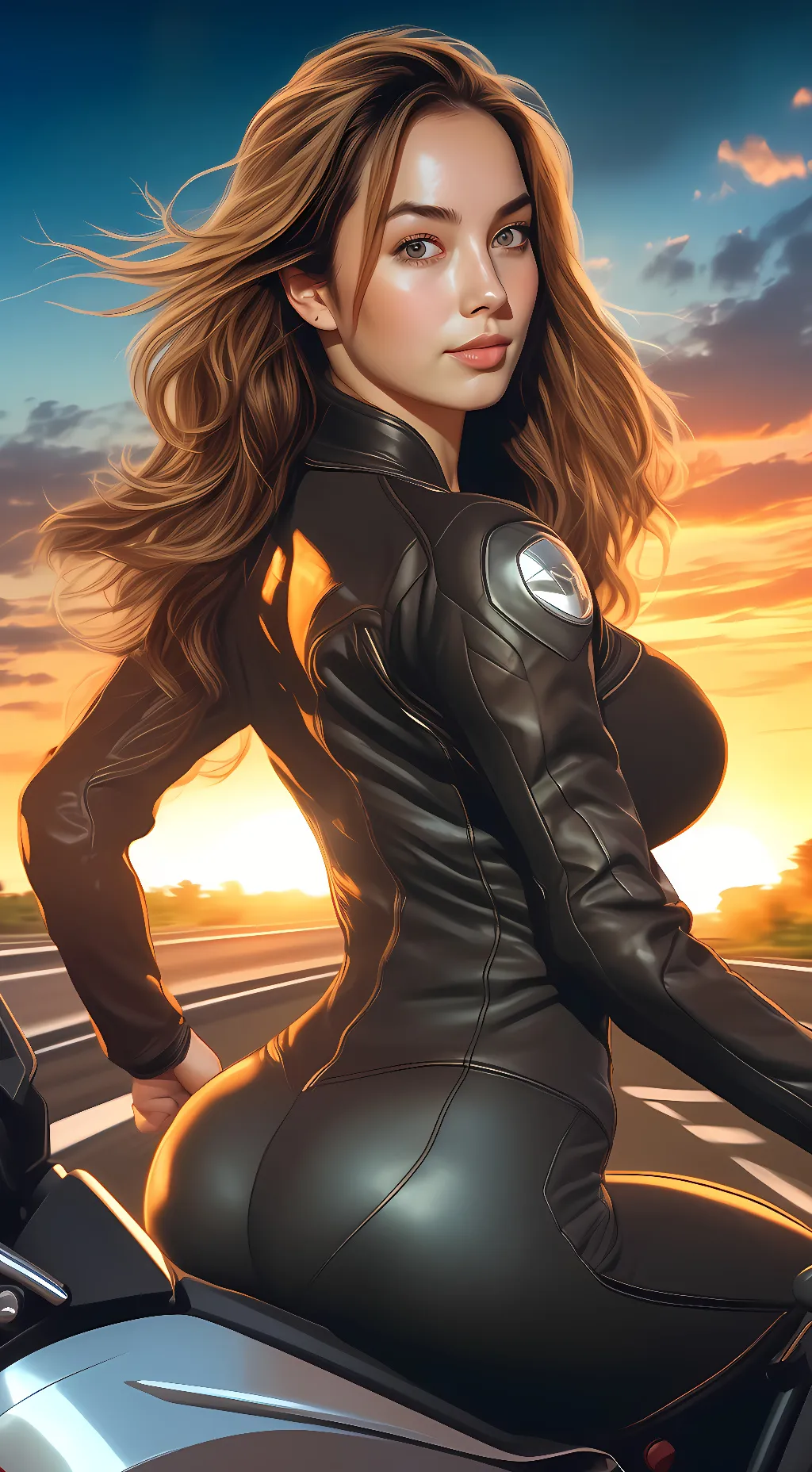 ai character: Biker Cassie background