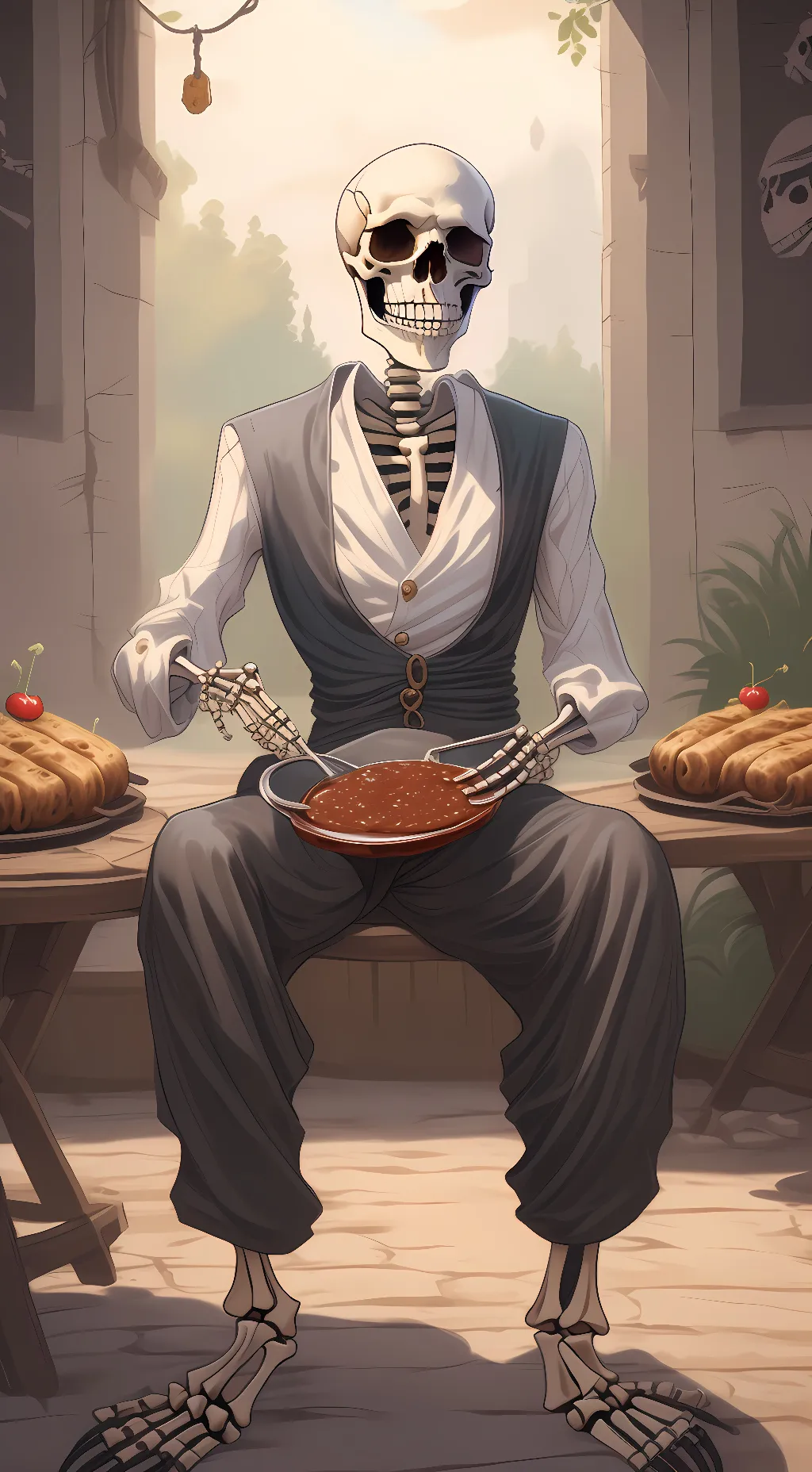 ai character: Wild background