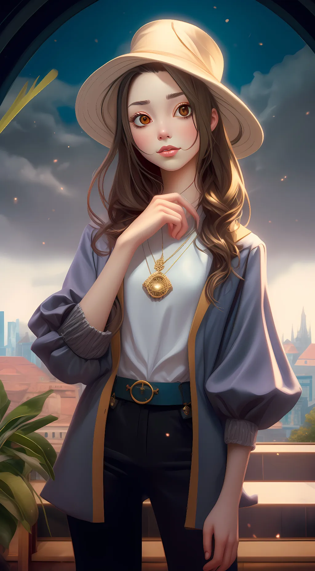 ai character: Athena background