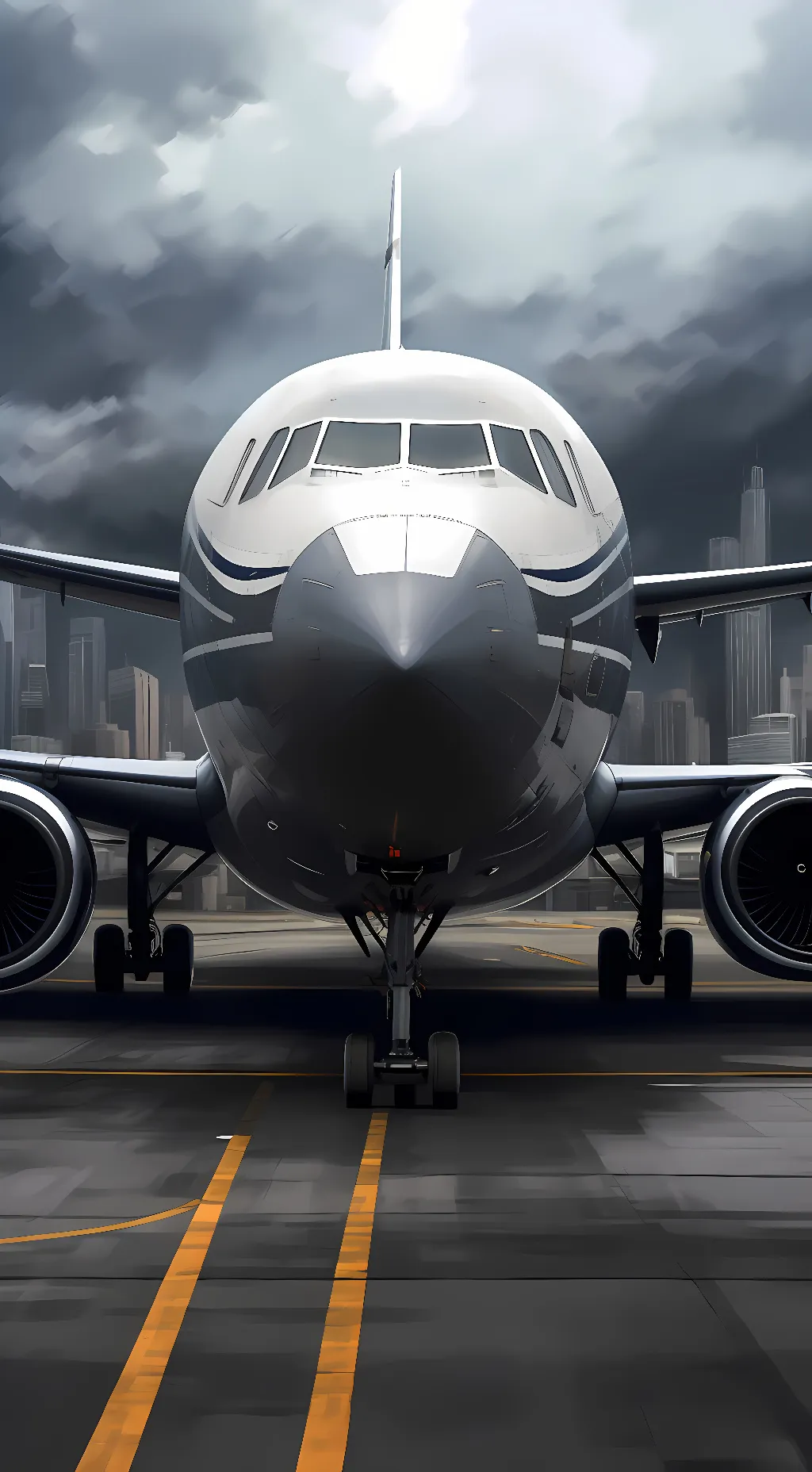 ai character: airbus a318 background