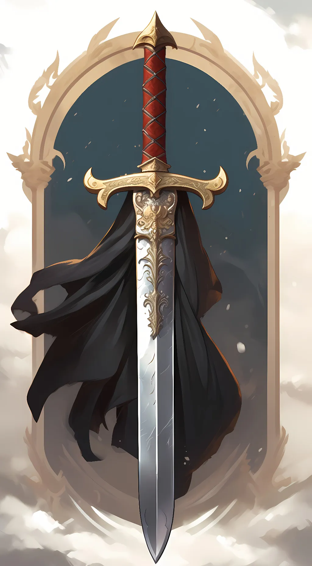 ai character: Trusty sword background