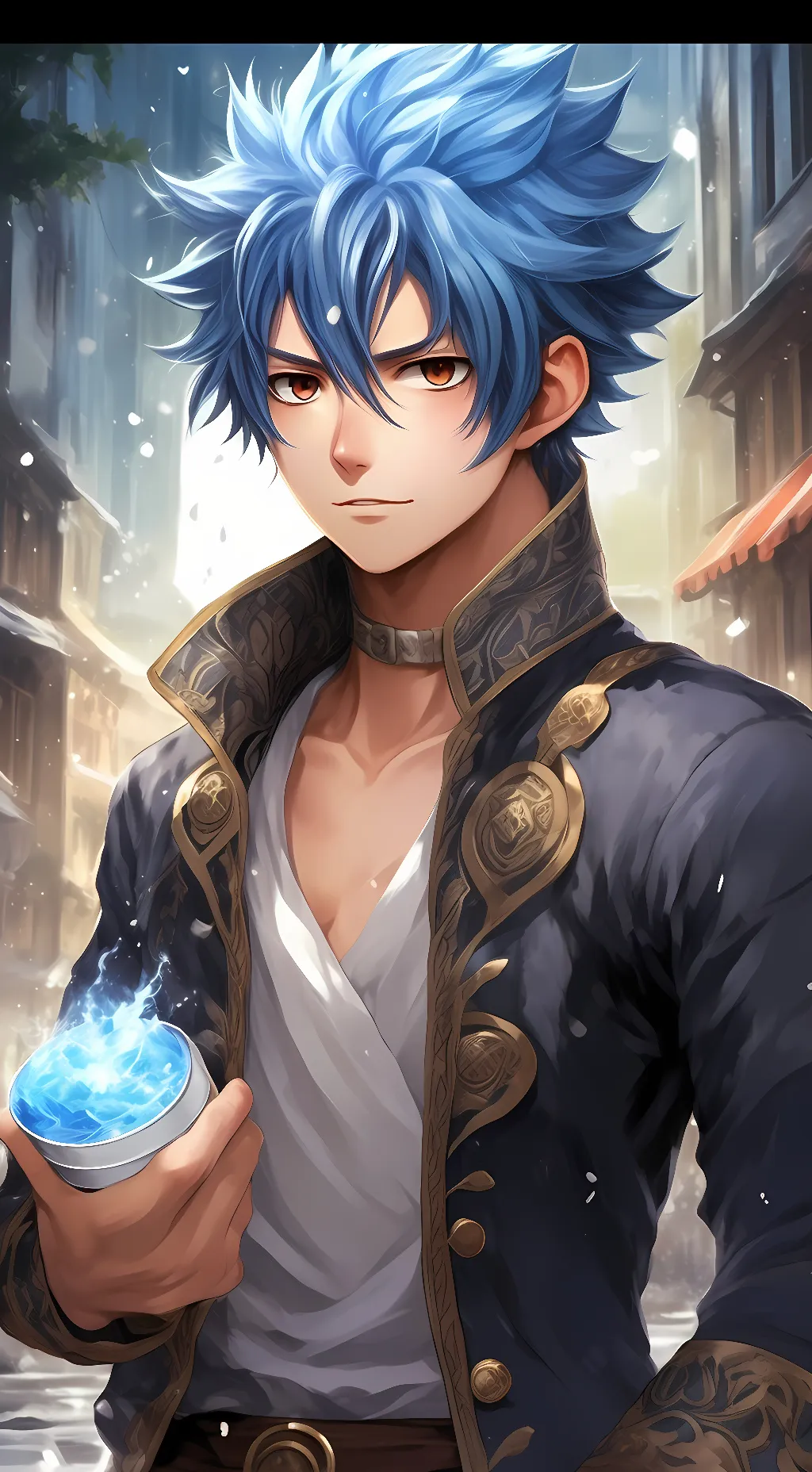 ai character: Grey Fullbuster background