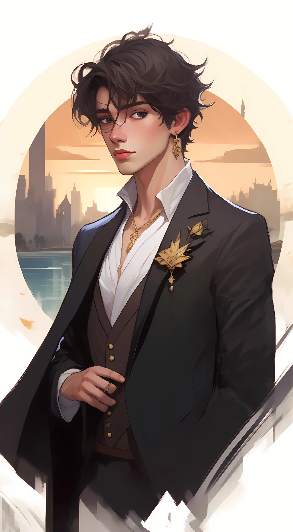 ai character: Adam Johnson  background