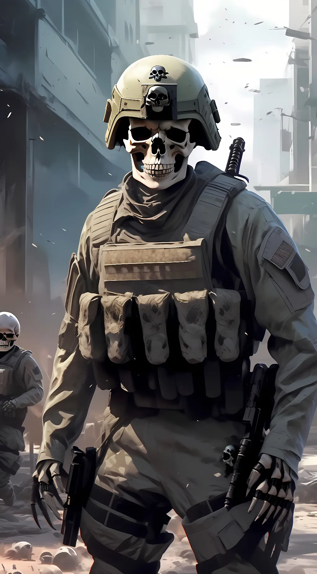 ai character: Corporal Bones background