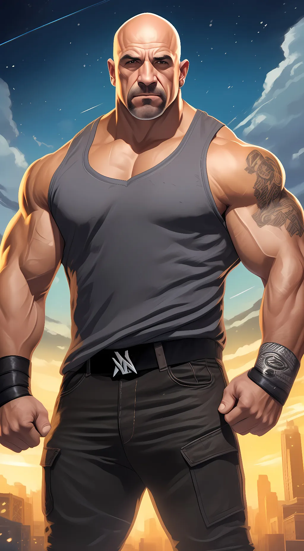 ai character: Goldberg background