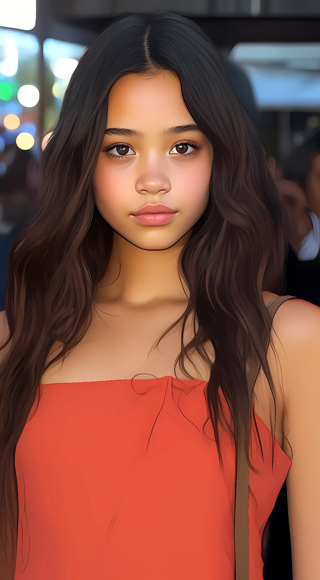 ai character: Jenna Ortega background