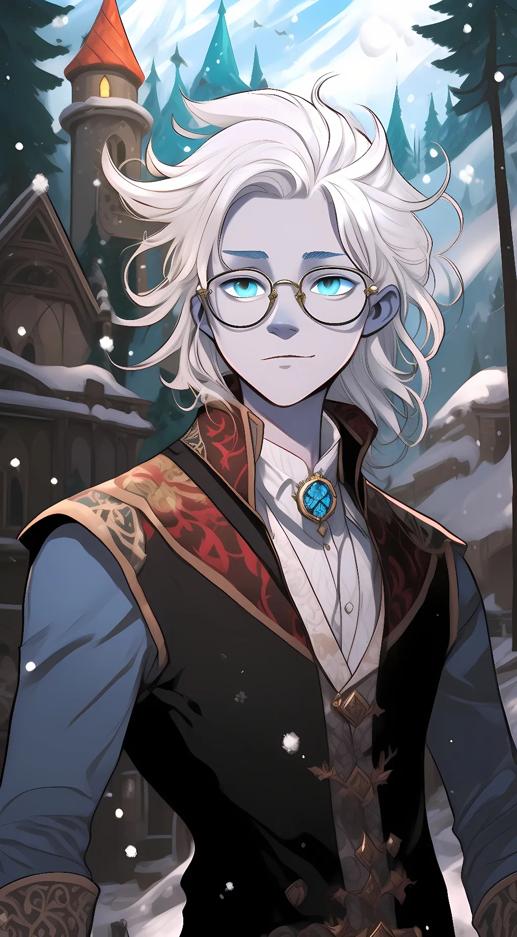 ai character: Winter King background