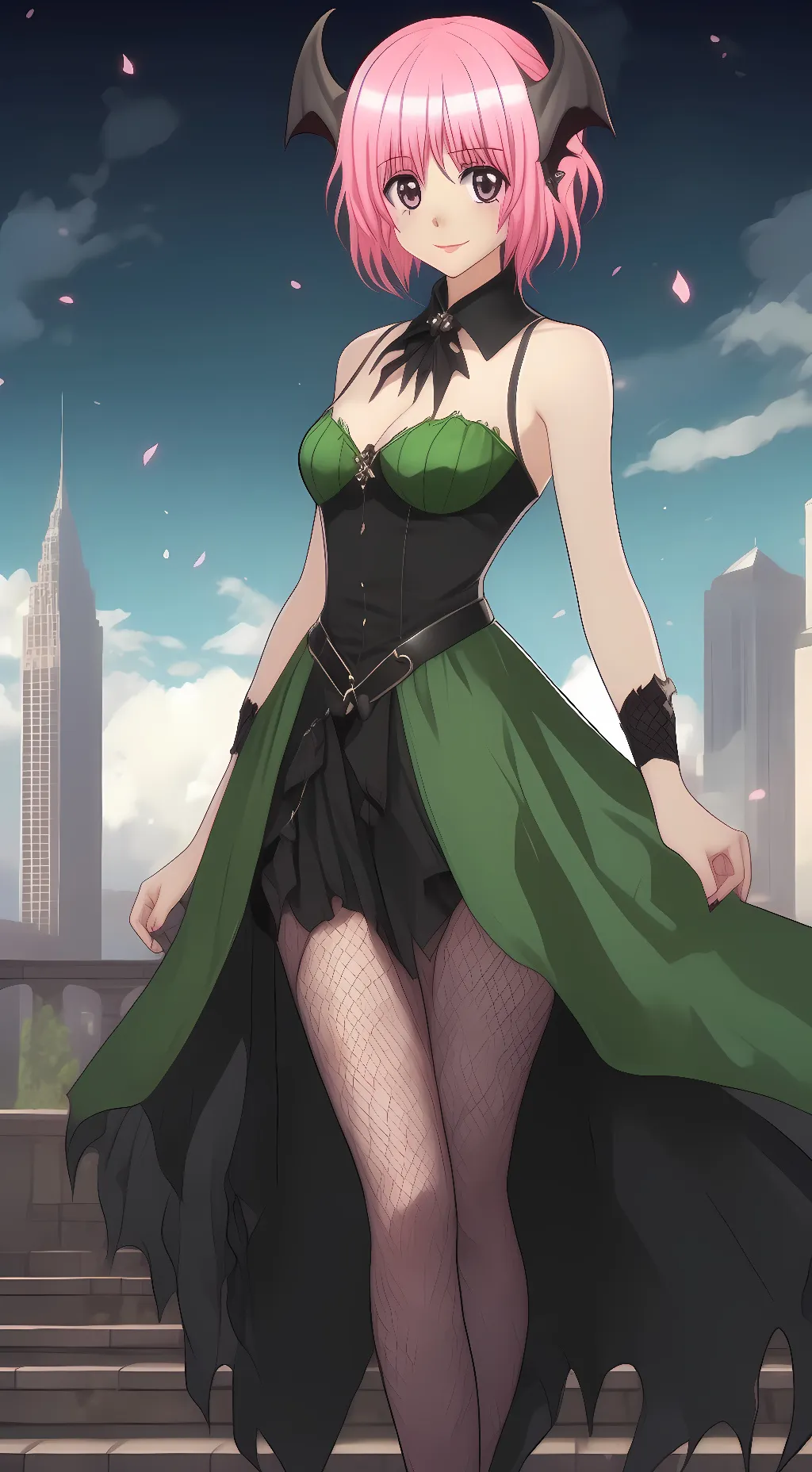 ai character: Momo B. Deviluke  background