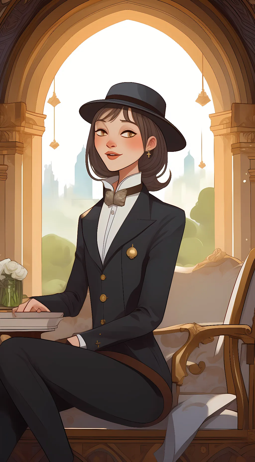 ai character: Courtney <3 background