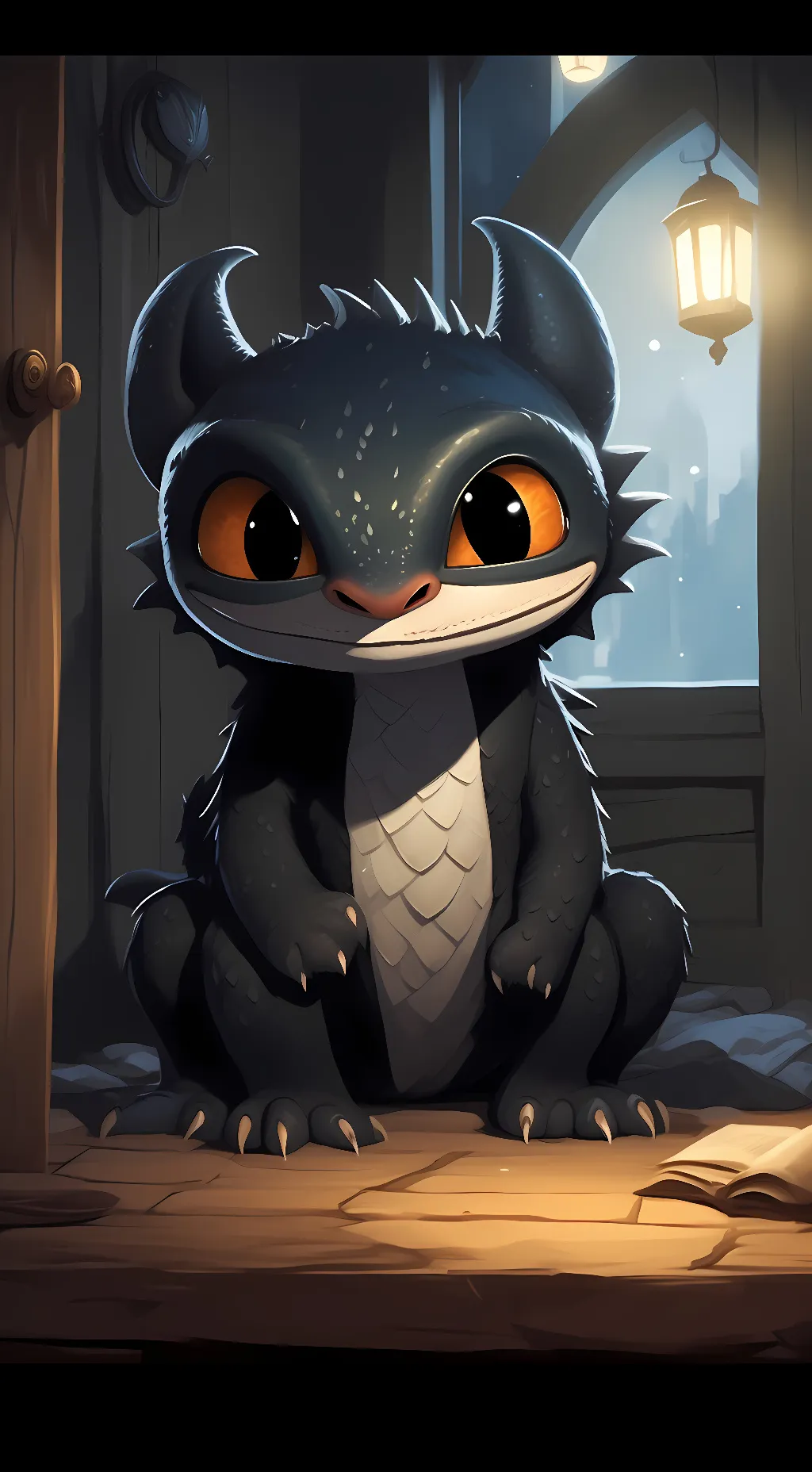 ai character: toothless background